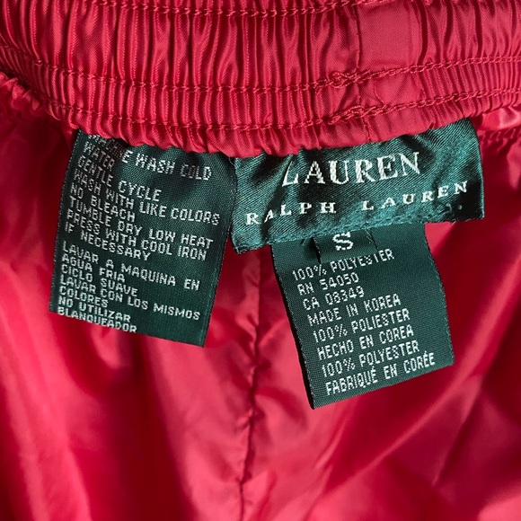 Vintage Ralph Lauren Red Polyester Joggers ( size S ) - Picture 5 of 9